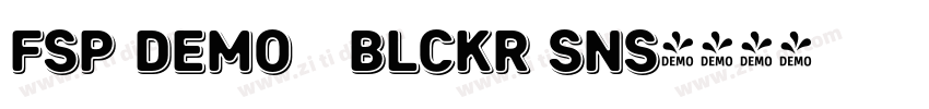 FSP DEMO   Blckr Sns字体转换
